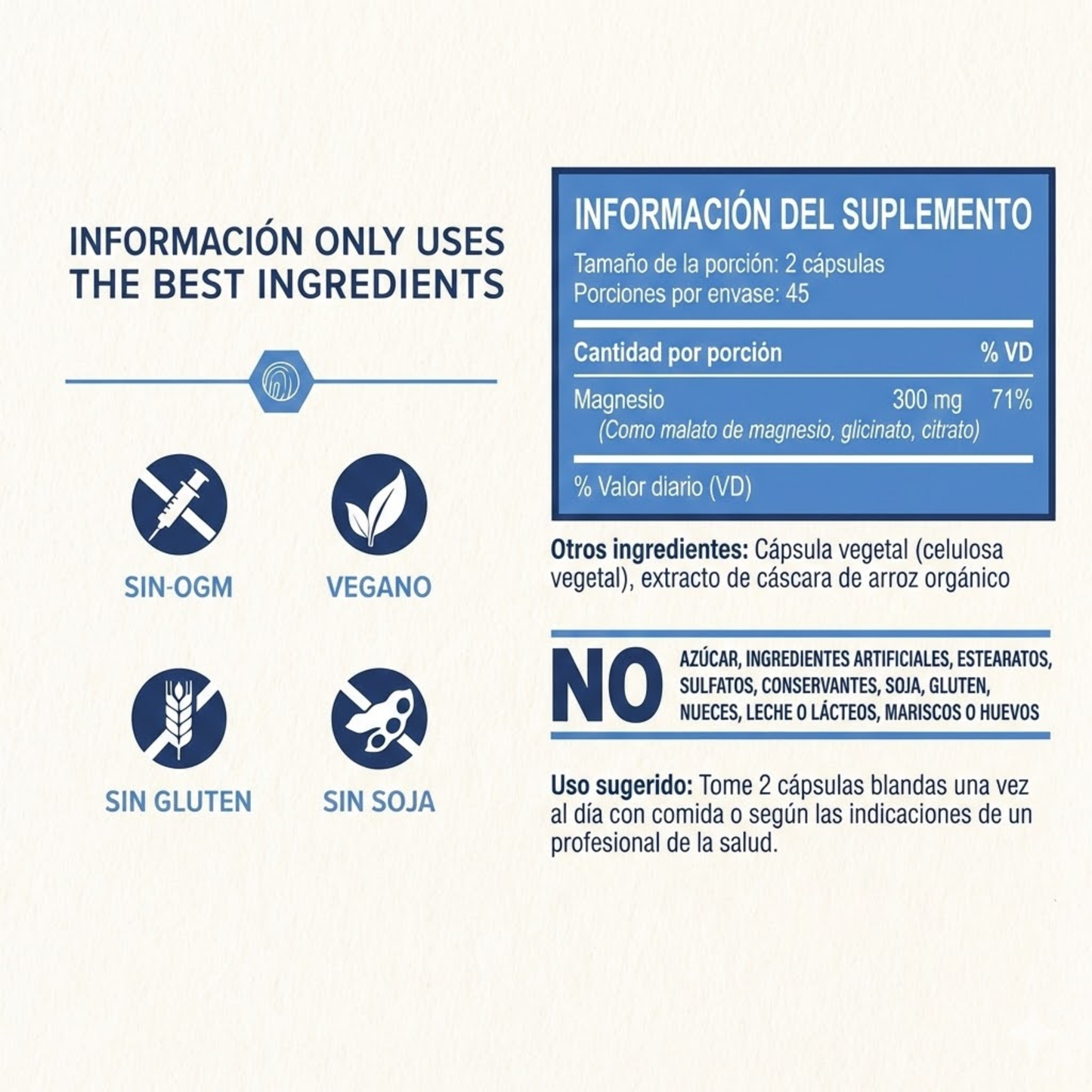 Pura Raíz Triple Complejo de Magnesio